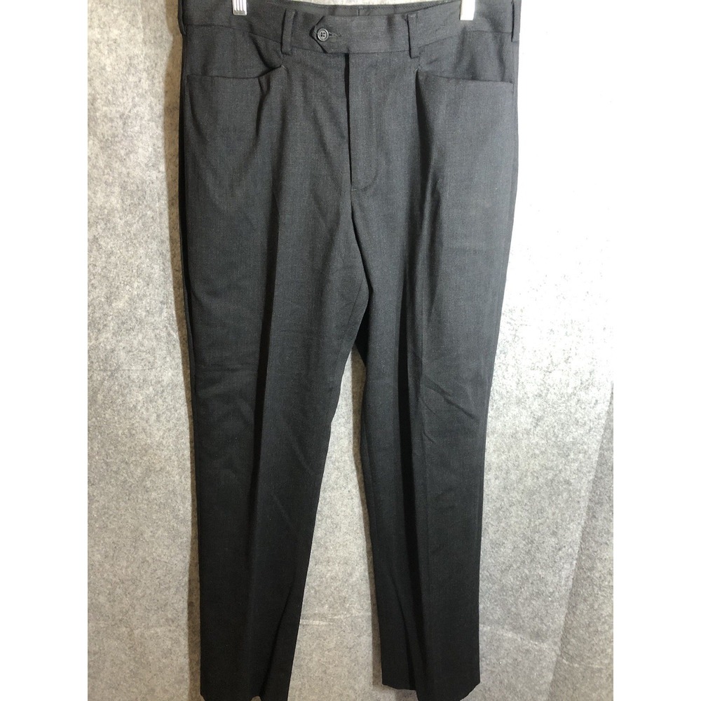 J. Crew Pants Mens 34 Gray Wool Chino Straight Career Casual Preppy Classic